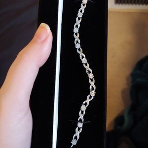 Silver Diamond Bracelet